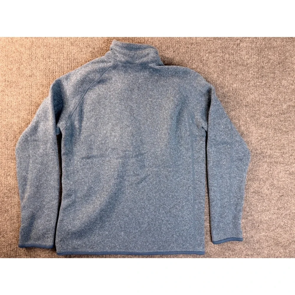 Patagonia Better Sweater Mens Medium Blue Heather 1/4 Zip Fleece Pullover Jacket